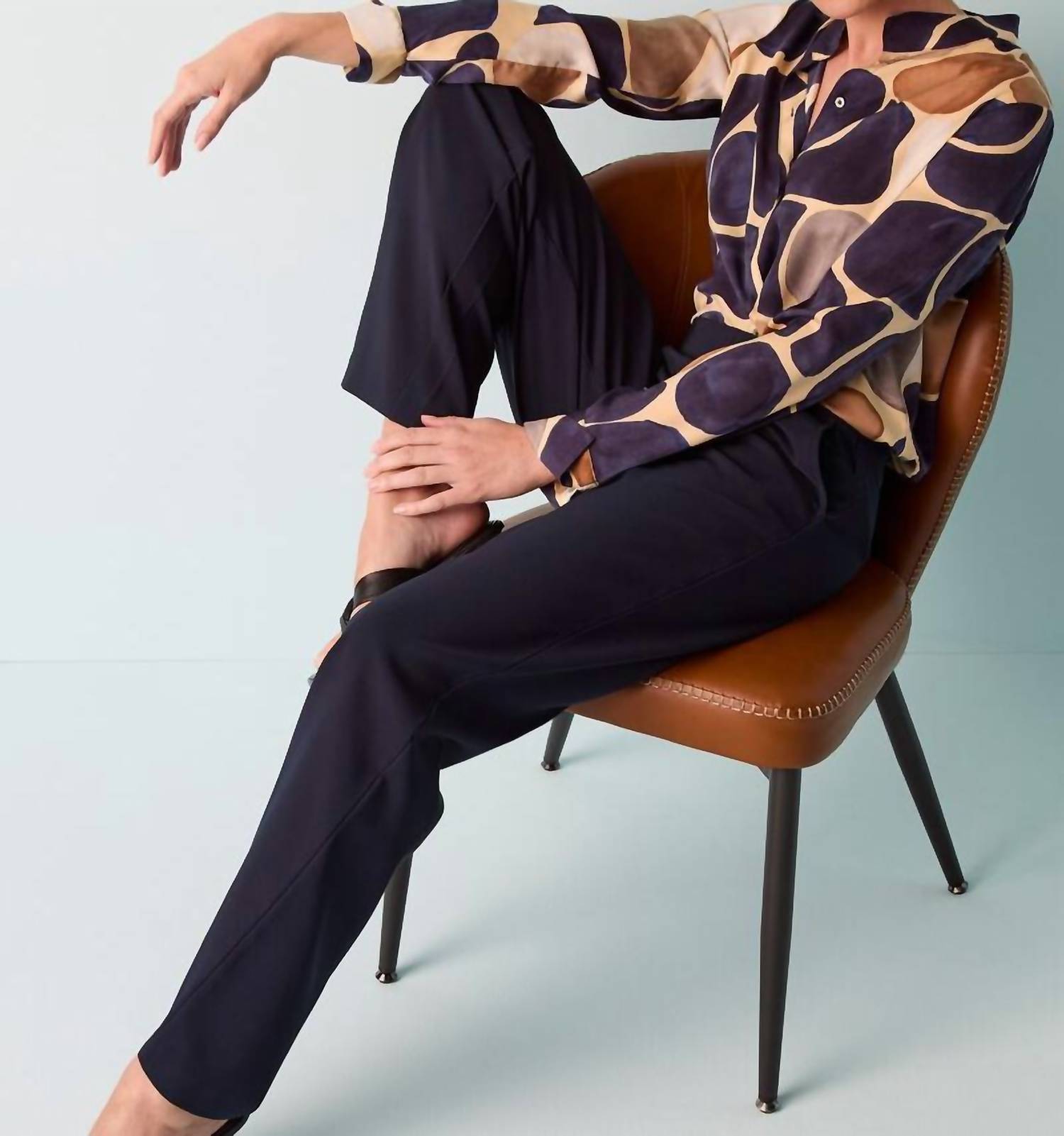 Nzt By Nic+Zoe - Playful Pebble Woven Shirt - blouses - blue - clothing