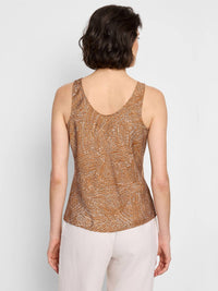 Nzt By Nic+Zoe - Swirling Sands Woven Tank - brown - clothing - patterned