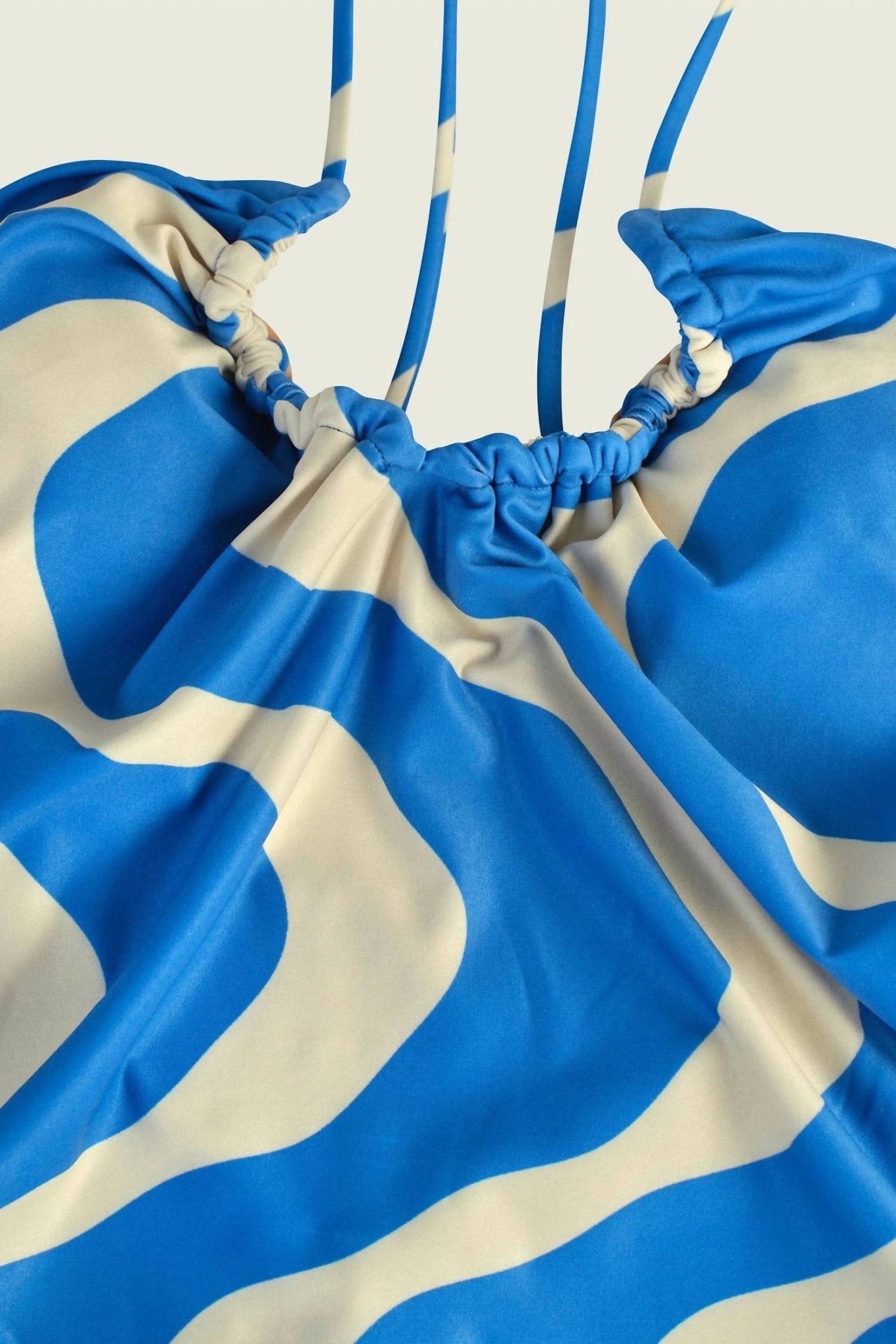 Oas - Rippling Iodio Bathing Suit - blue - clothing - one - pieces