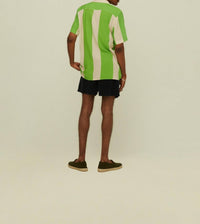 Oas - Stripe Viscose Button Up Shirt - casual - button - down - shirts - clothing - green
