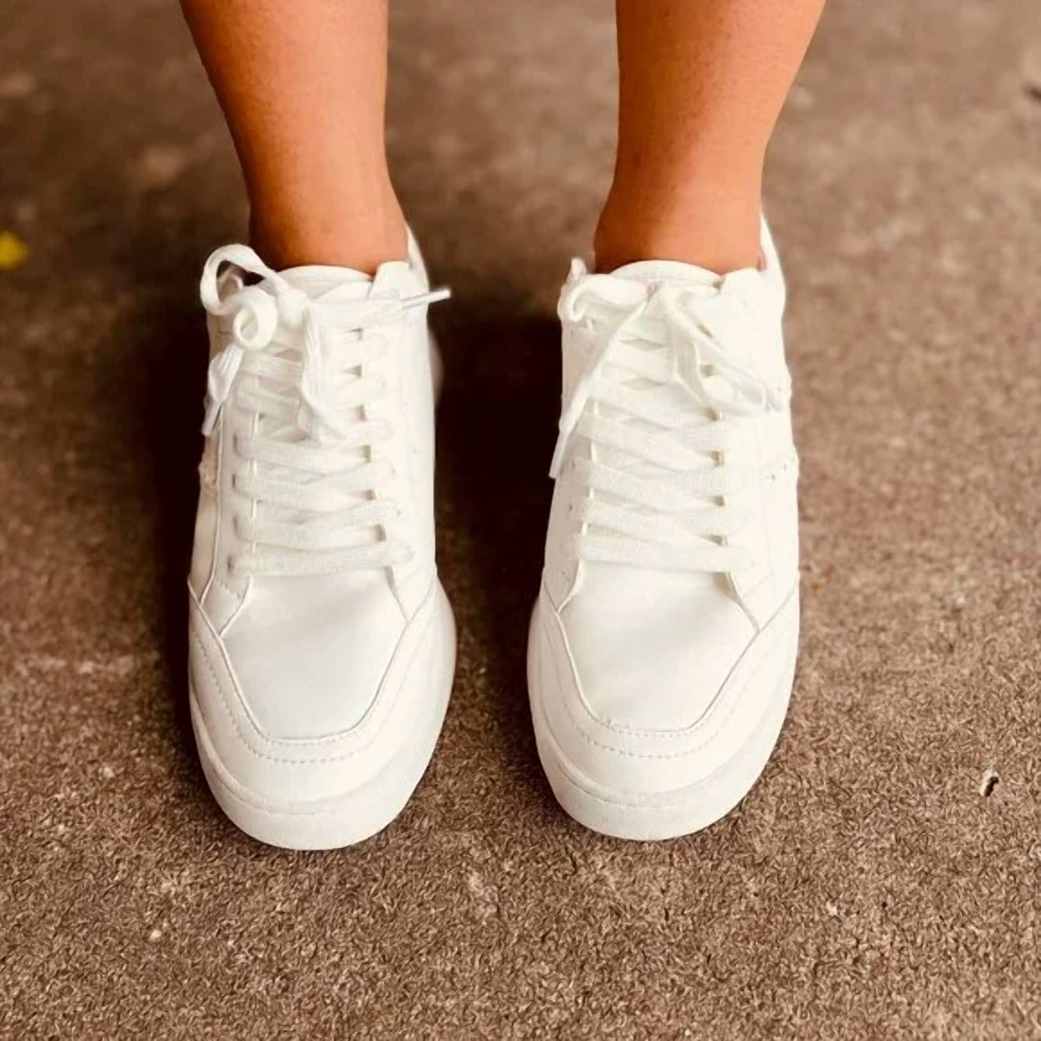 Oasis Society - Women's Stitch Sneakers - shoes - sneakers - white