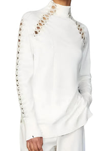 Oblique Creations - Laced Glory Turtleneck Top