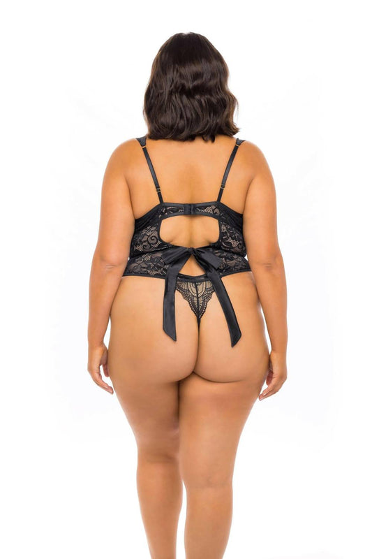 Oh La La Cheri - Gabrielle Teddy - Plus Size - black - bras - clothing