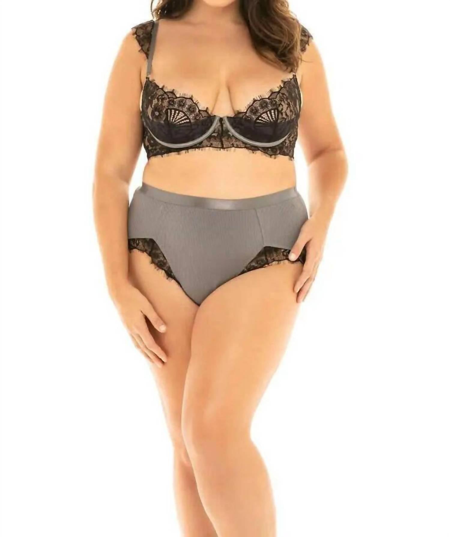 Oh La La Cheri - Maria 2 Piece Bra Set - Plus Size - black - bras - clothing