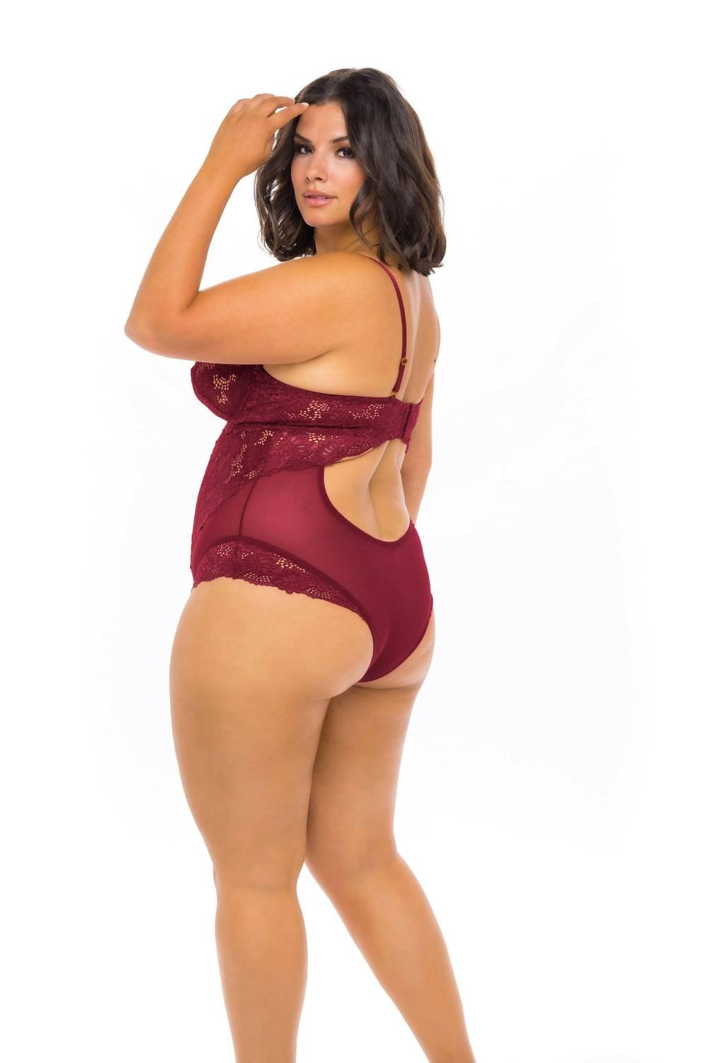 Oh La La Cheri - Page Underwire All Lace Teddy - Plus - bras - clothing - intimates