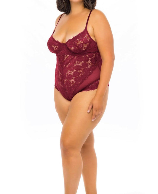 Oh La La Cheri - Page Underwire All Lace Teddy - Plus - bras - clothing - intimates