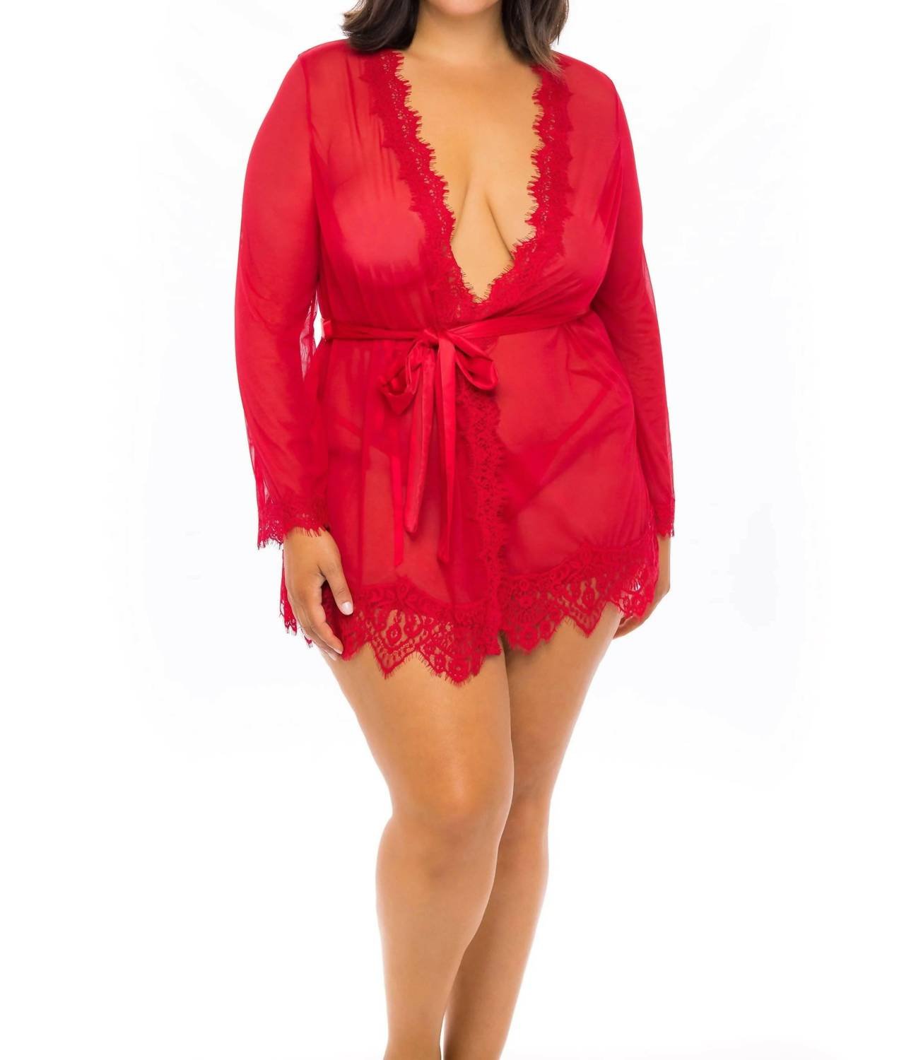 Oh La La Cheri - Provence Robe - Plus - clothing - intimates - loungewear