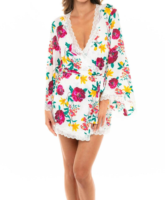 Oh La La Cheri - Reina Robe - clothing - floral - intimates