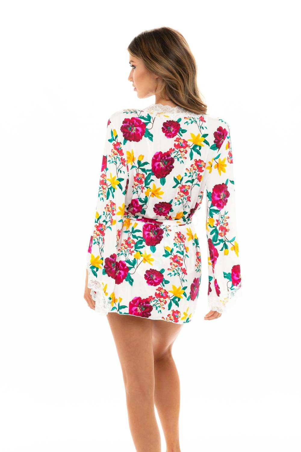 Oh La La Cheri - Reina Robe - clothing - floral - intimates