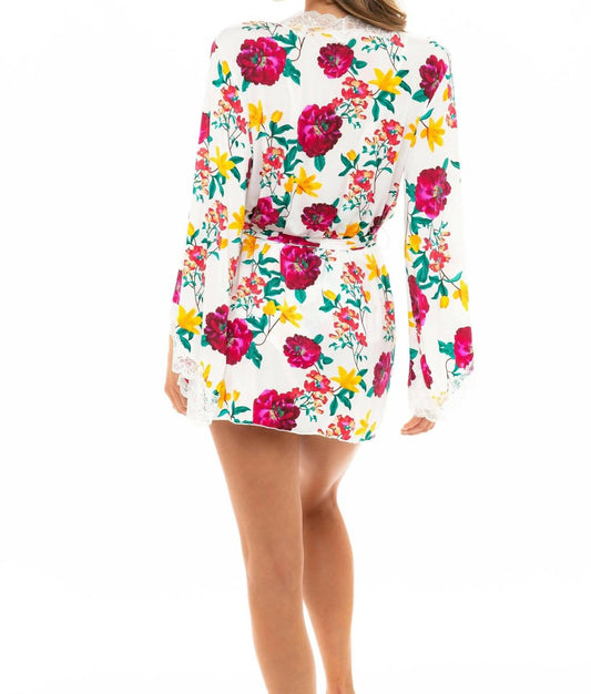 Oh La La Cheri - Reina Robe - clothing - floral - intimates