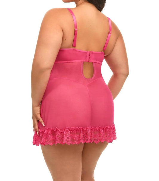 Oh La La Cheri - Valentine Babydoll - Plus - bras - clothing - intimates