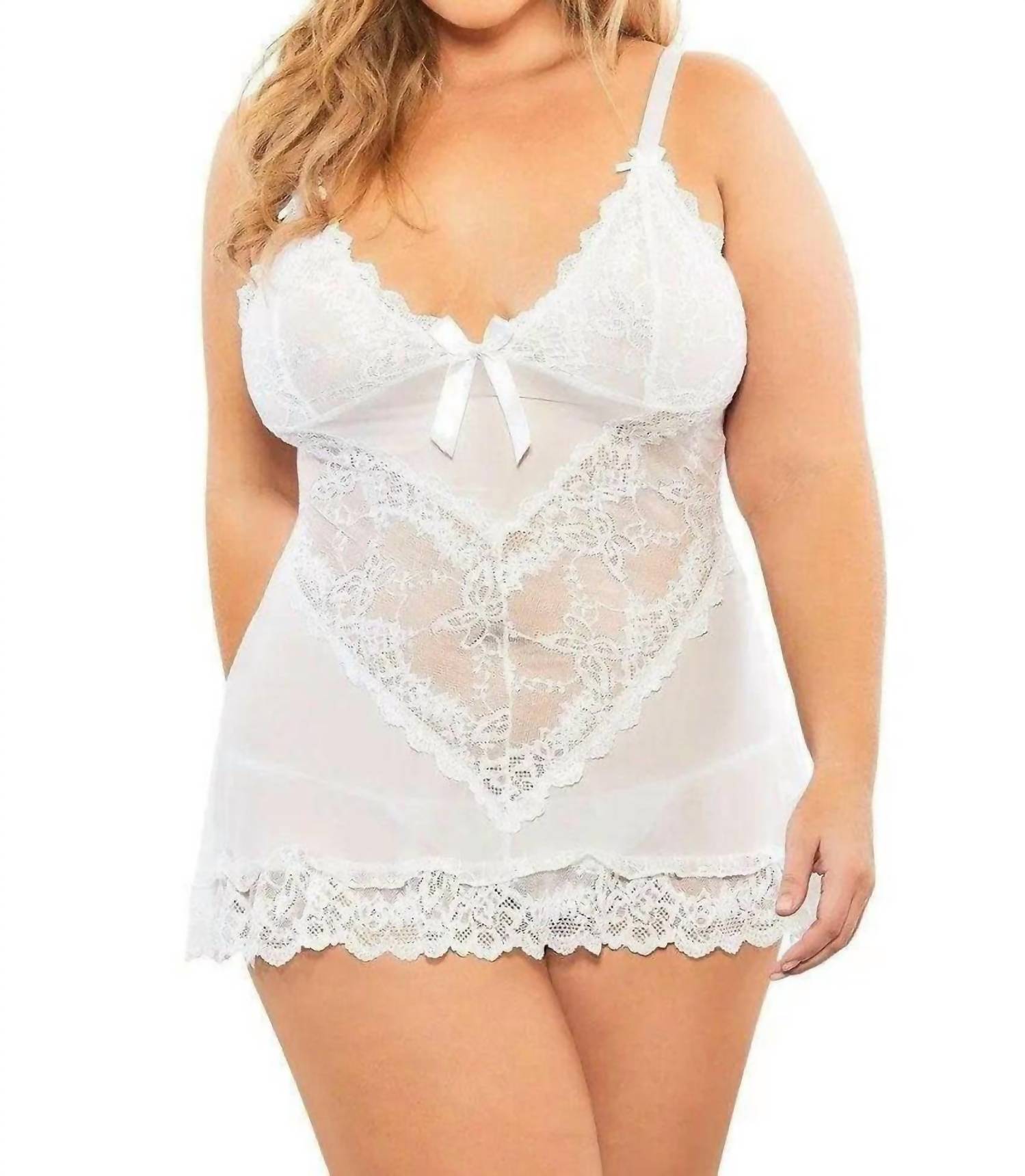 Oh La La Cheri - Valentine Babydoll - Plus - bras - clothing - intimates