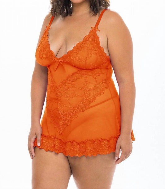 Oh La La Cheri - Valentine Babydoll - Plus - bras - clothing - intimates