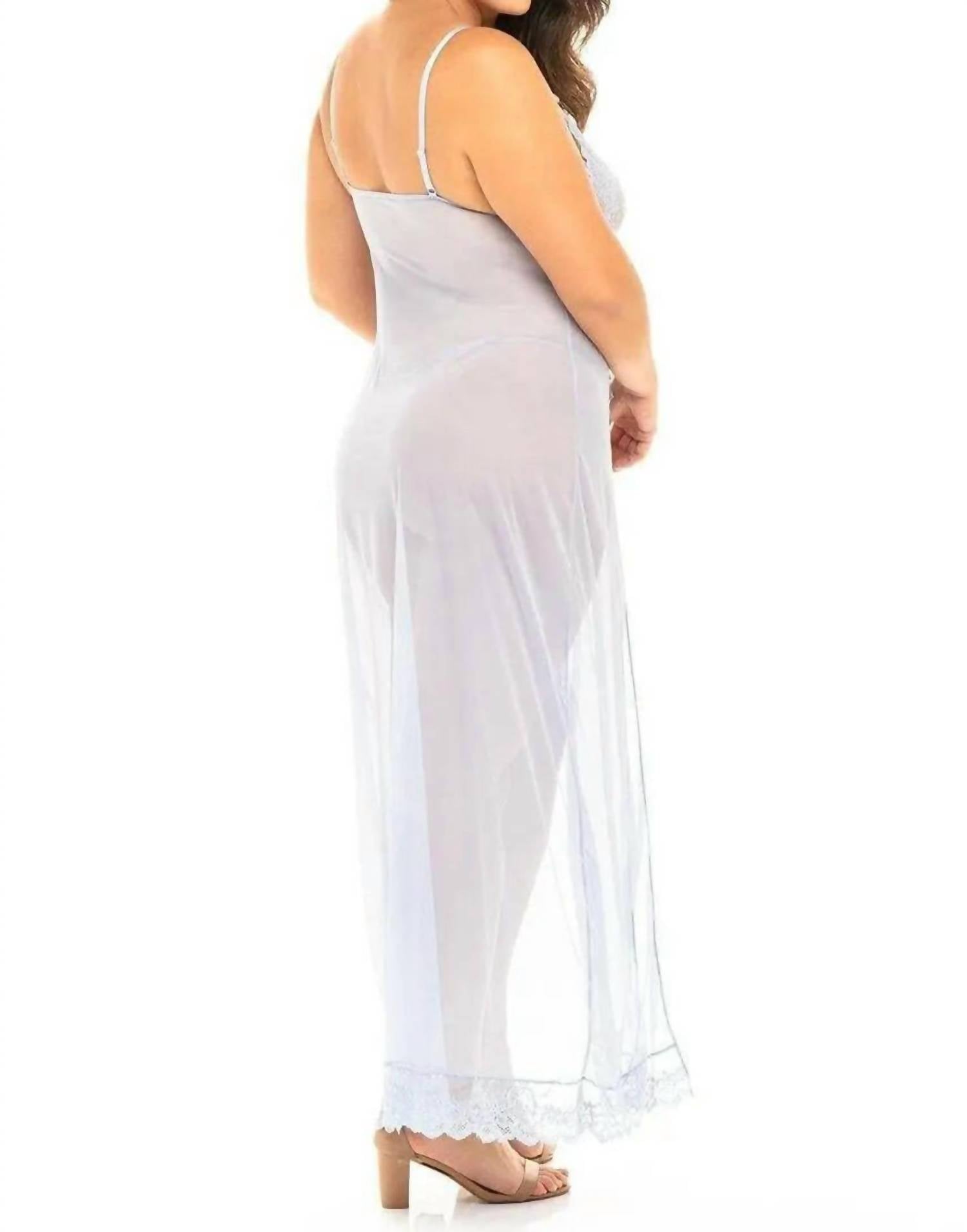 Oh La La Cheri - Valentine Long Gown - Plus - blue - women - 