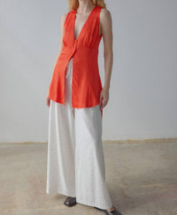 Ohsevendays - Helen Sleeveless V Neck Top