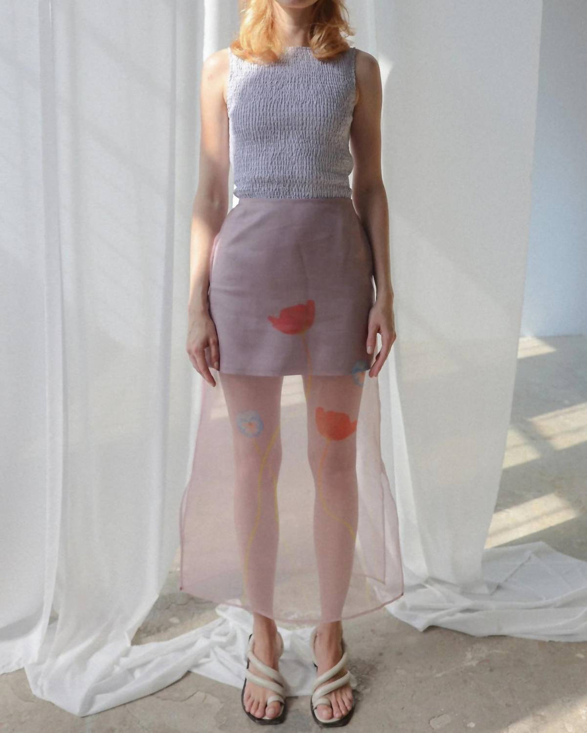 Ohsevendays - Kim Chiffon Midi Skirt