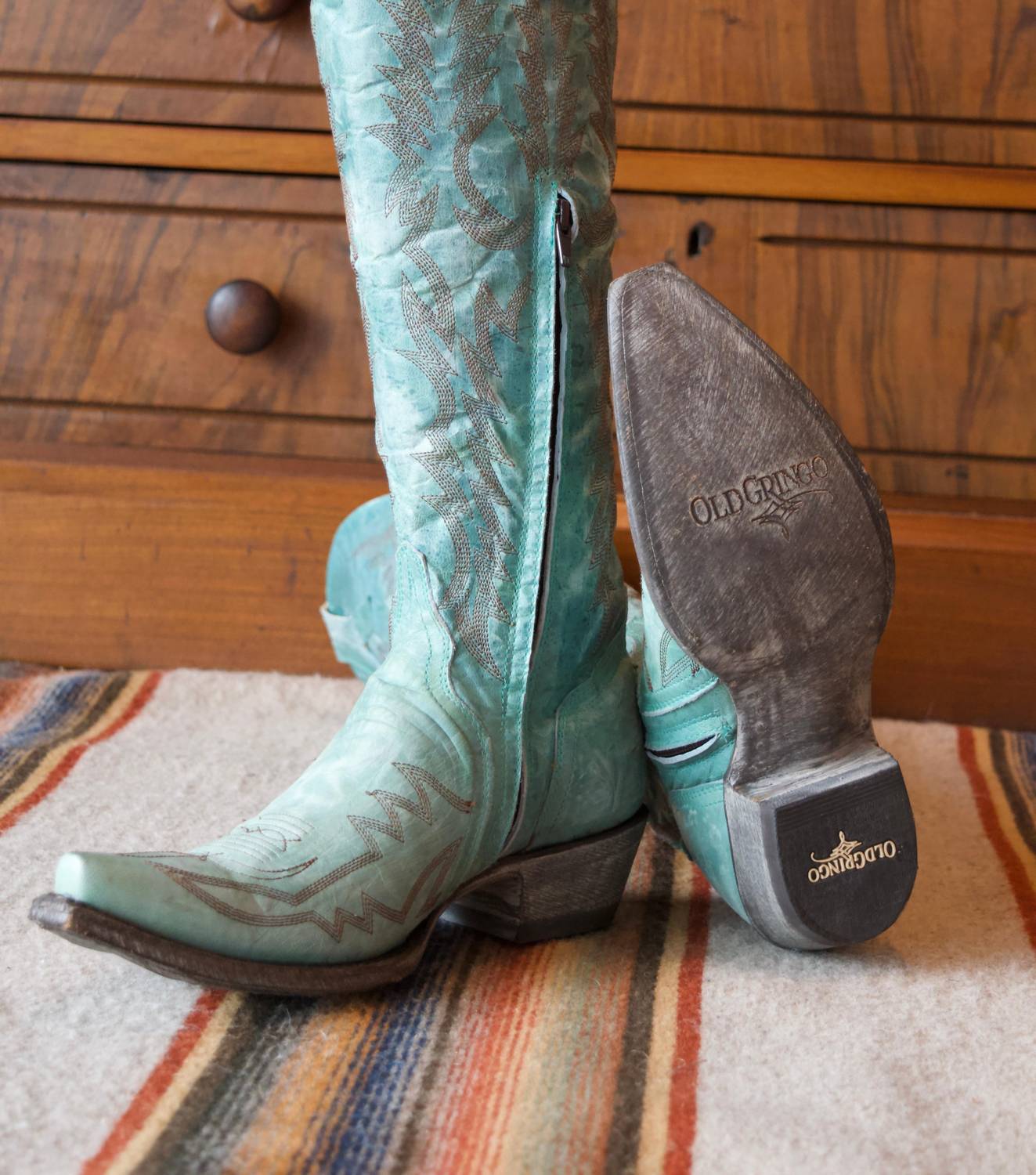 Old Gringo - Women's Mayra Bis Boot - green - heeled - boots - shoes