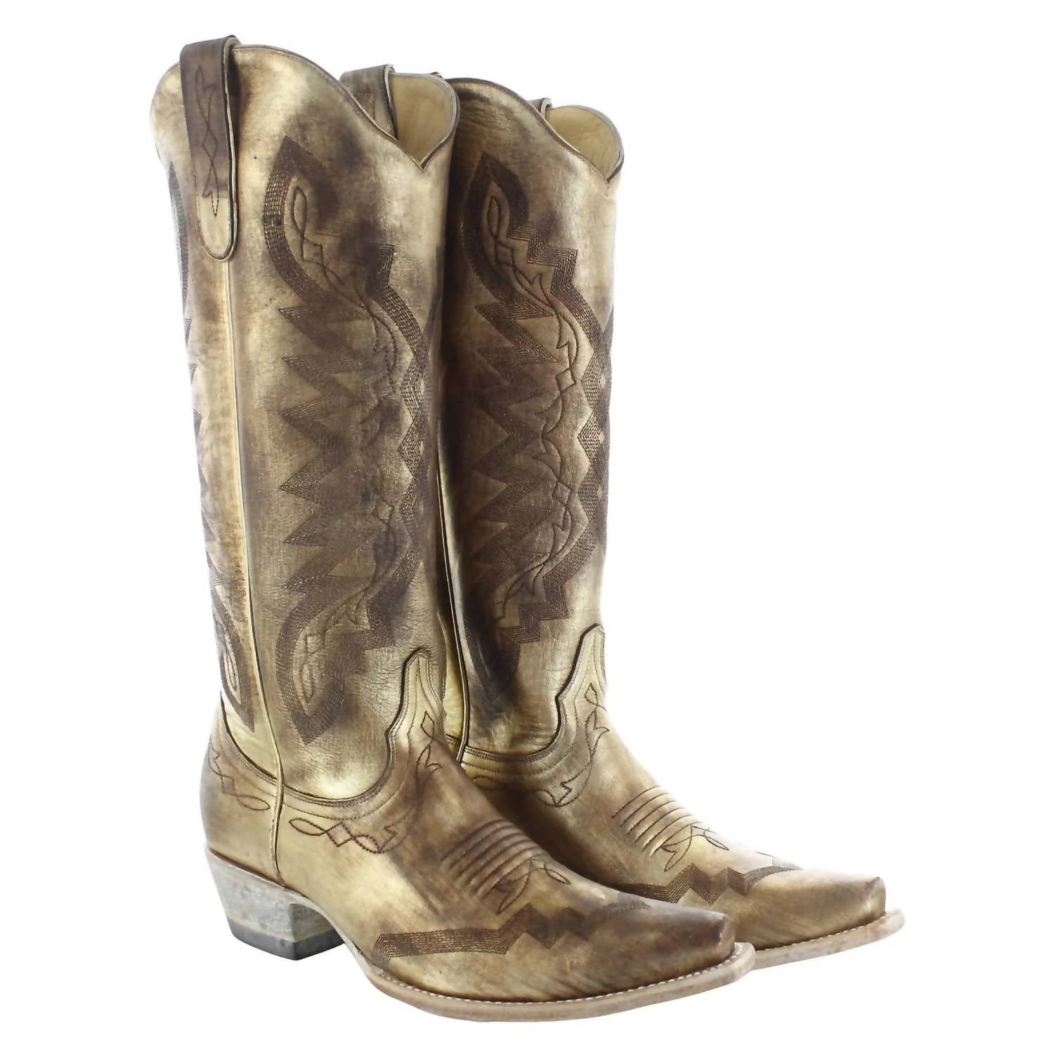 Old Gringo - Women's Peyton Tall Boot - gold - heeled - boots - shoes