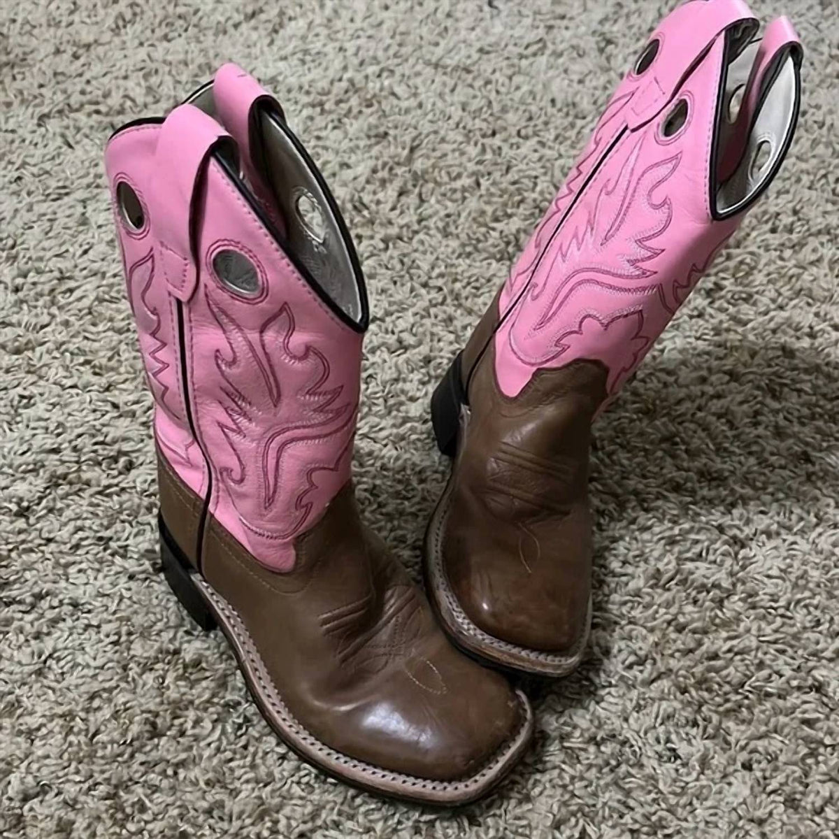 Old West - Kid's Corona Calf Square Toe Boots