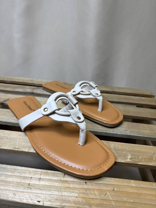 Olem - Women's Hallie Sandal - sandals - shoes - white