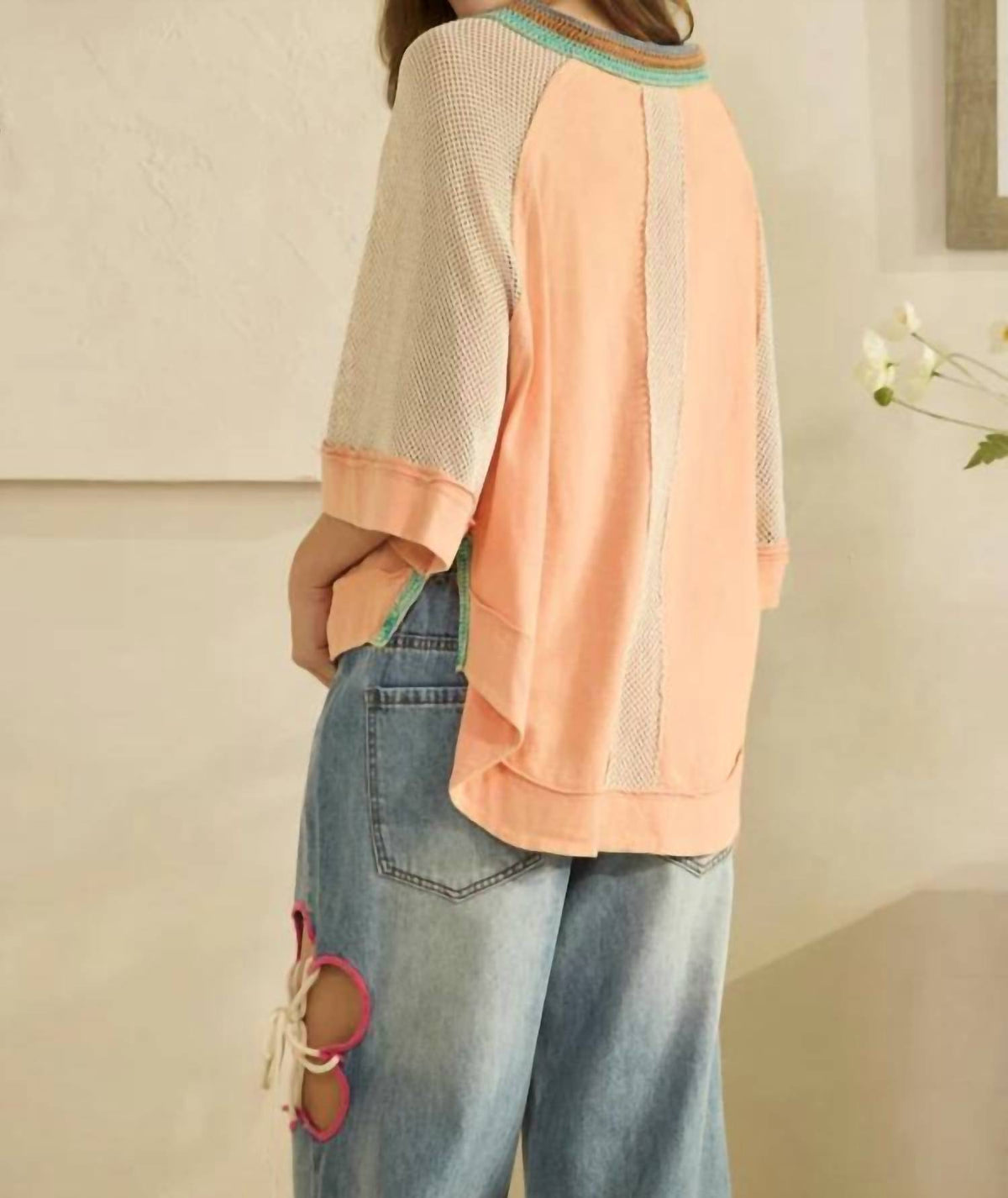 Oli & Hali - Samantha Crochet Collared Top
