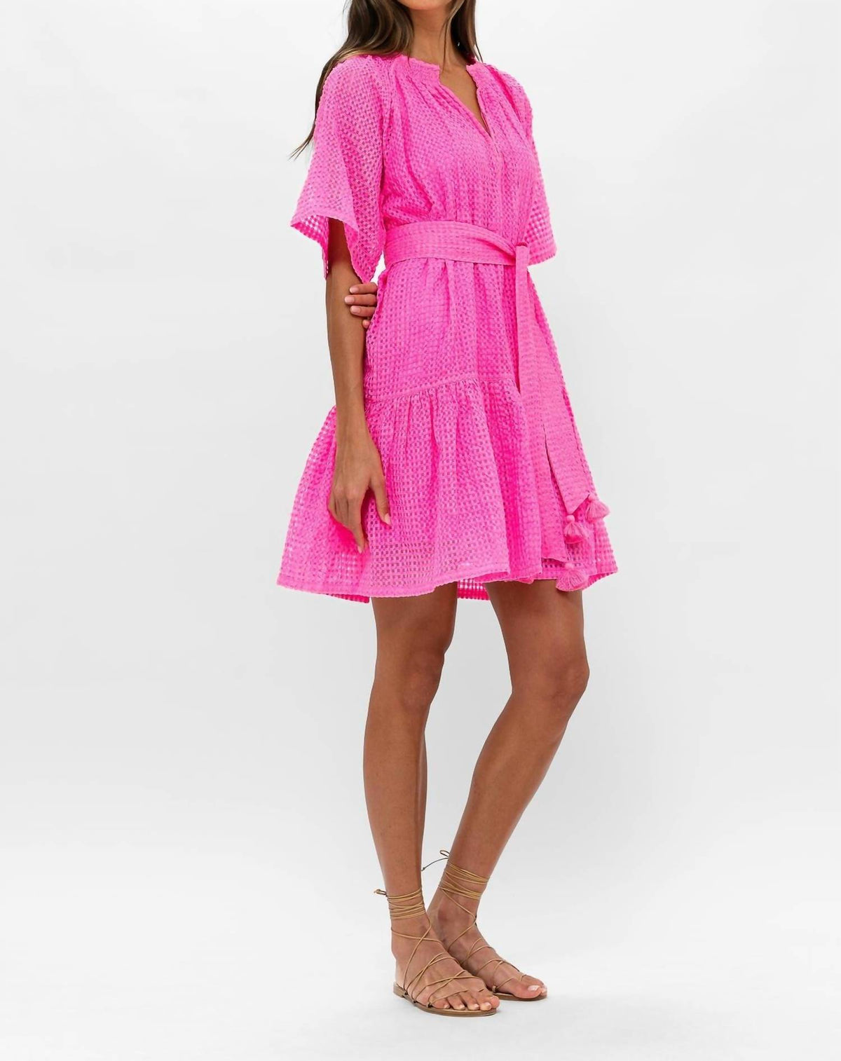 Oliphant - Raglan Belted Mini Dress