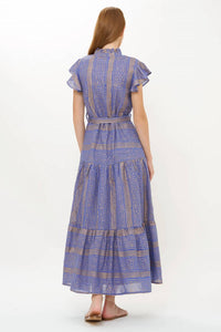 Oliphant - Ruffle Collar Button Midi Dress