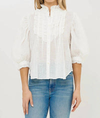 Oliphant - Ruffle Front Blouse