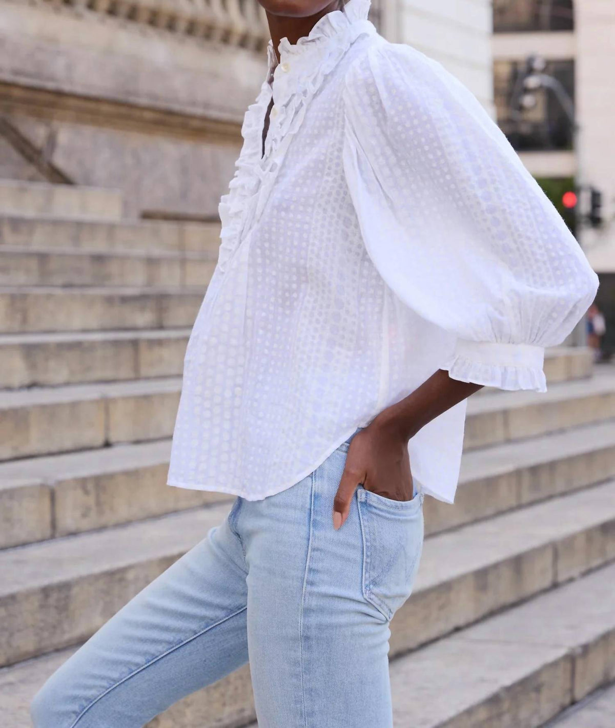 Oliphant - Ruffle Front Blouse