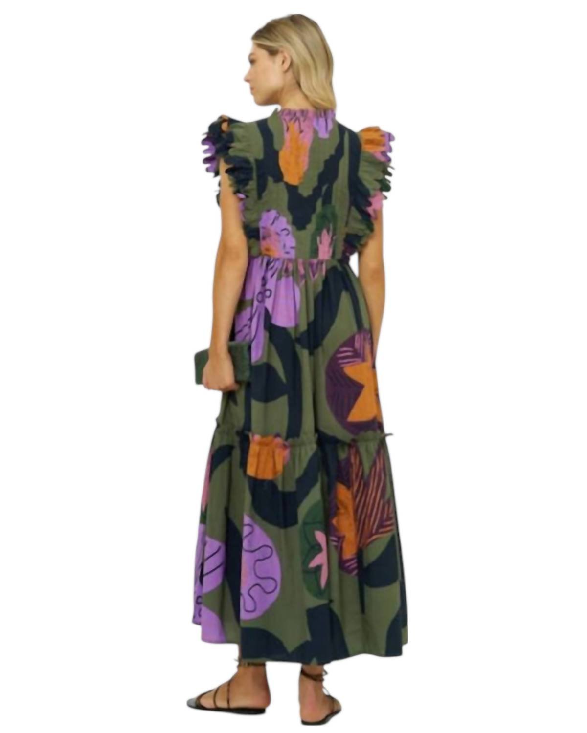 Oliphant - Scallop Pintuck Maxi Dress - clothing - cotton - dresses