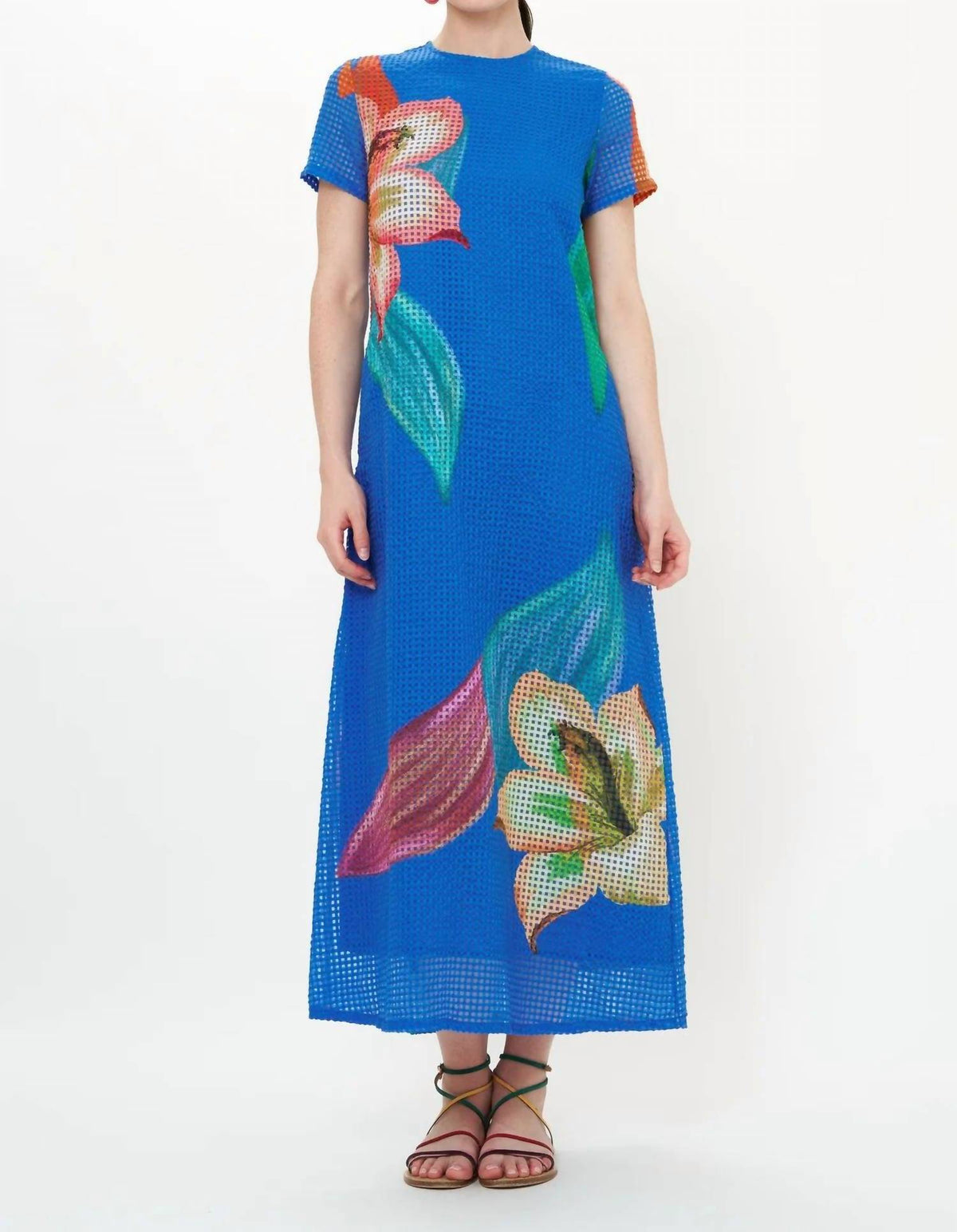 Oliphant - Short Sleeve Shift Maxi Dress
