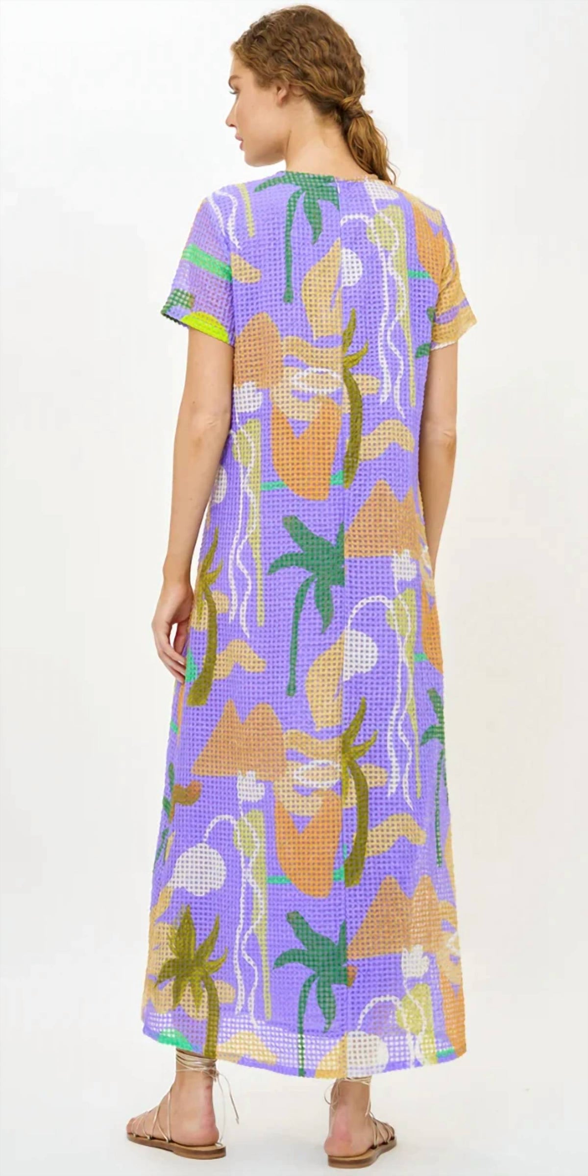 Oliphant - Short Sleeve Shift Midi Dress