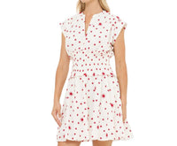 Oliphant - Smocked Waist Roll Sleeve Mini Dress