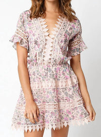 Olivaceous - Amelia Mini Dress
