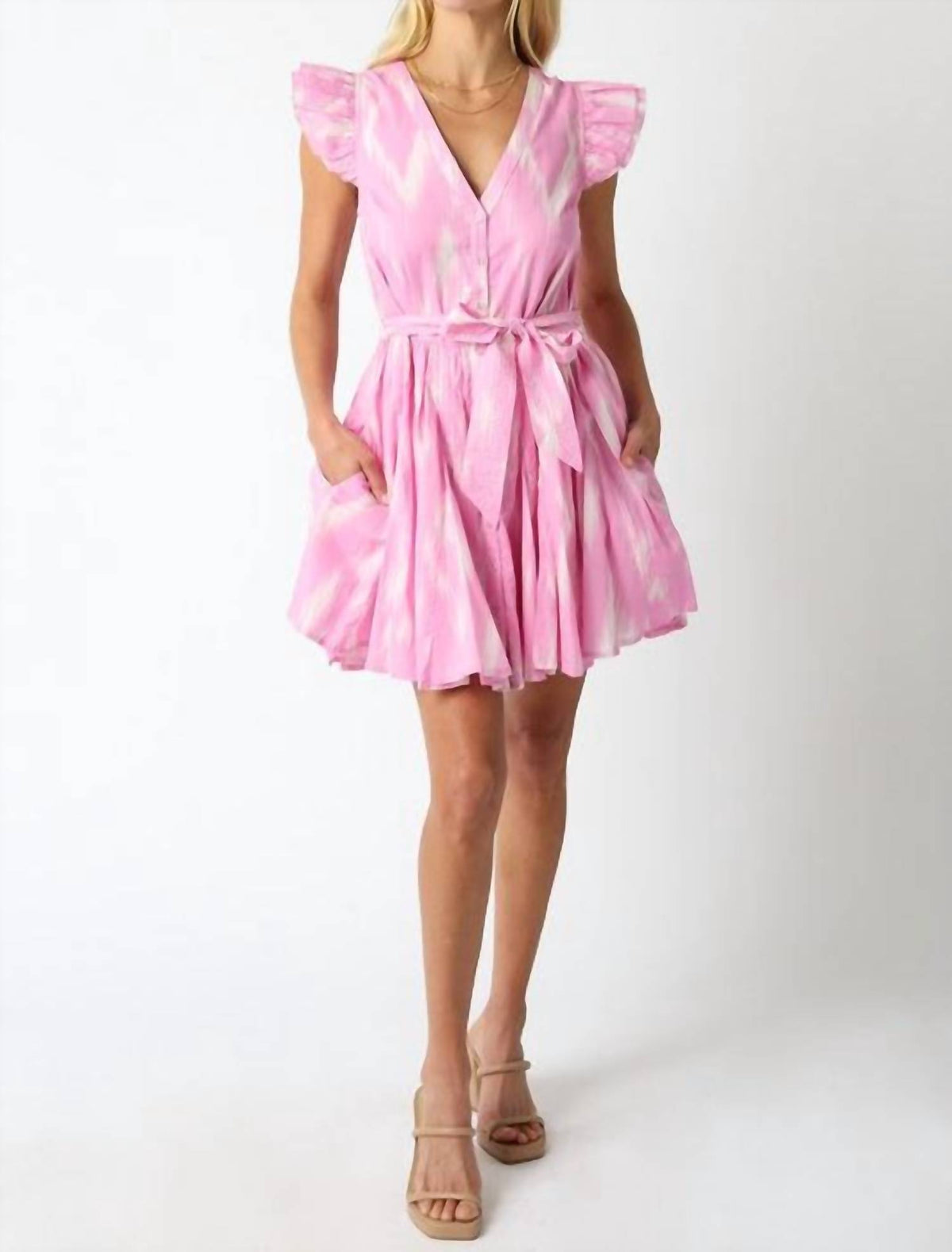 Olivaceous - Aurora Ruffle Sundress