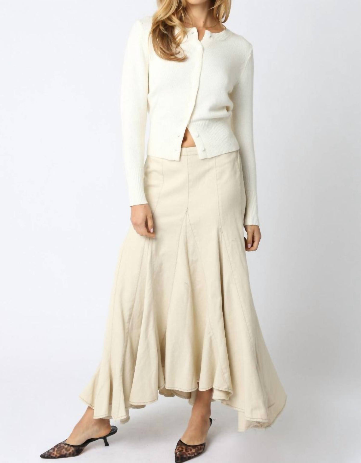 Olivaceous - Ava Maxi Skirt