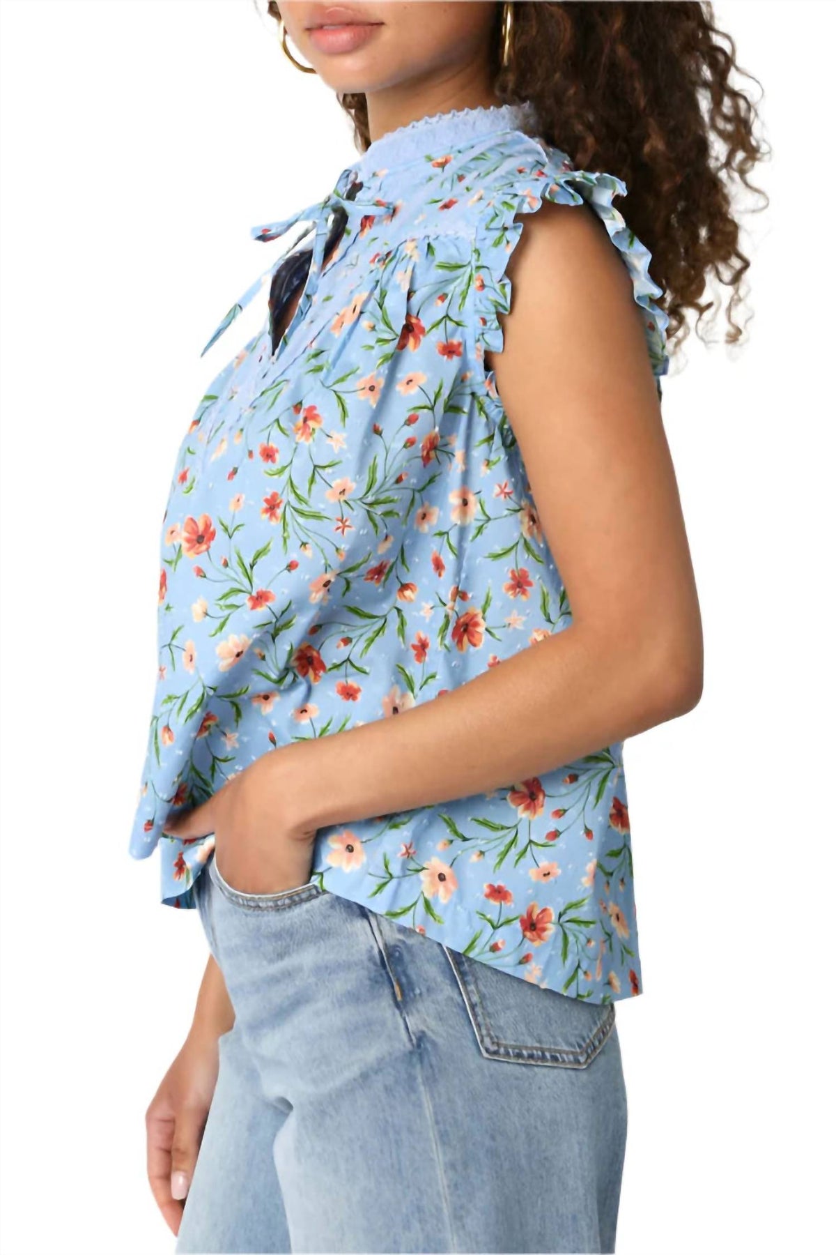 Olivaceous - Aylen Floral Top