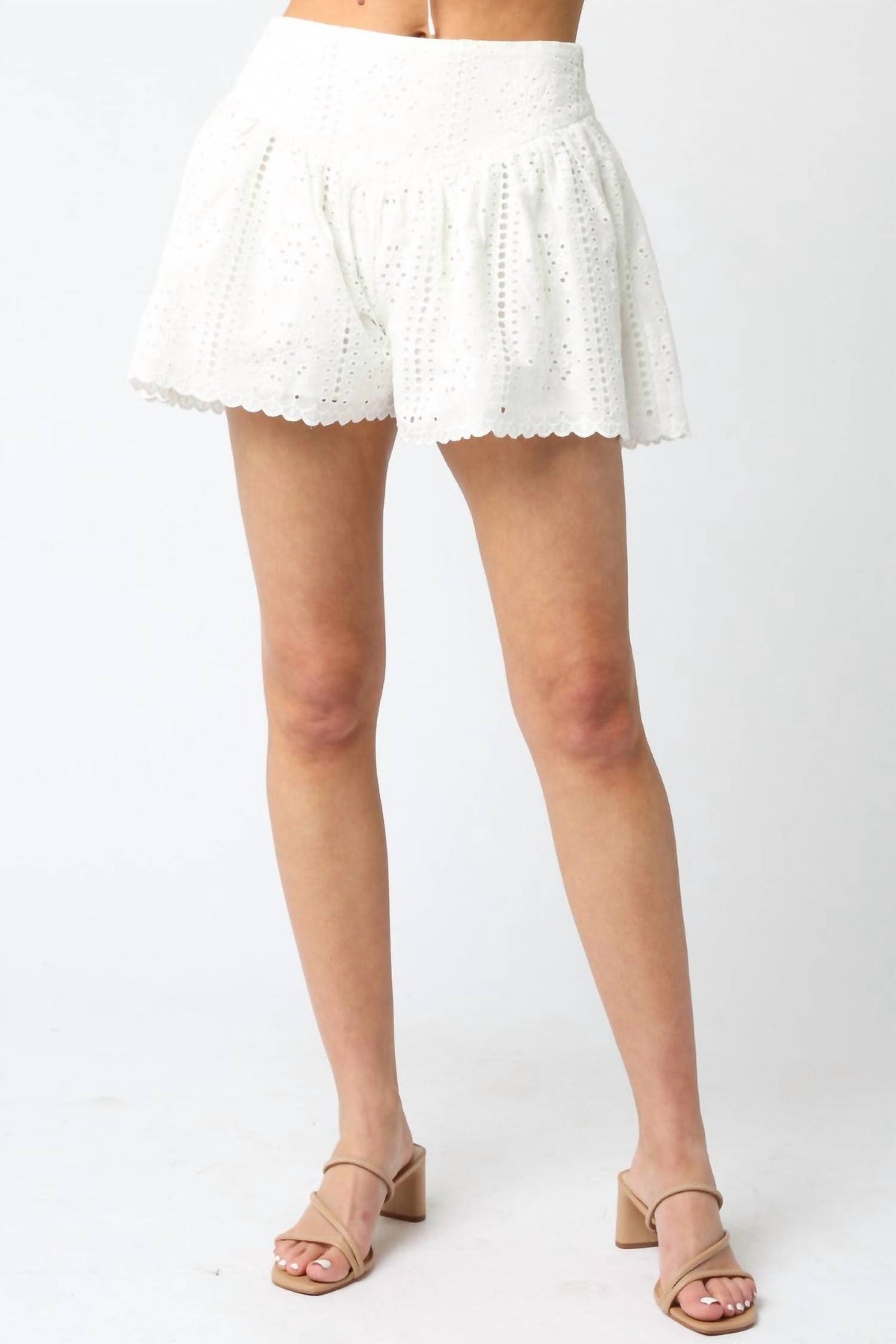 Olivaceous - Bunny Eyelet Shorts