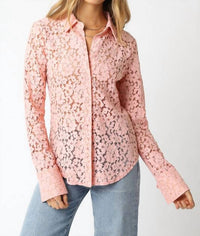 Olivaceous - Celine Lace Blouse