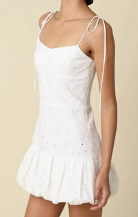 Olivaceous - Charis Mini Bubble Dress