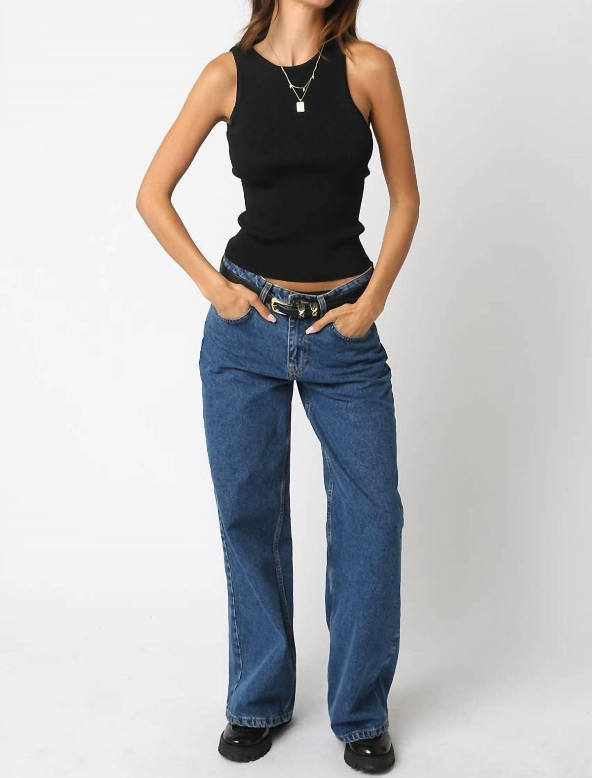 Olivaceous - Dulce Cutout Tank Top