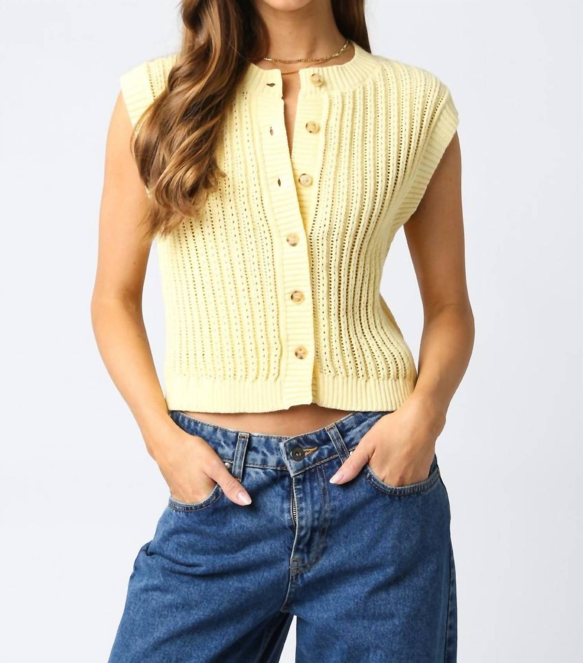 Olivaceous - Eliza Sweater Vest
