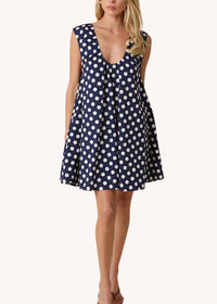 Olivaceous - Erin Polka Dot Swing Mini Dress