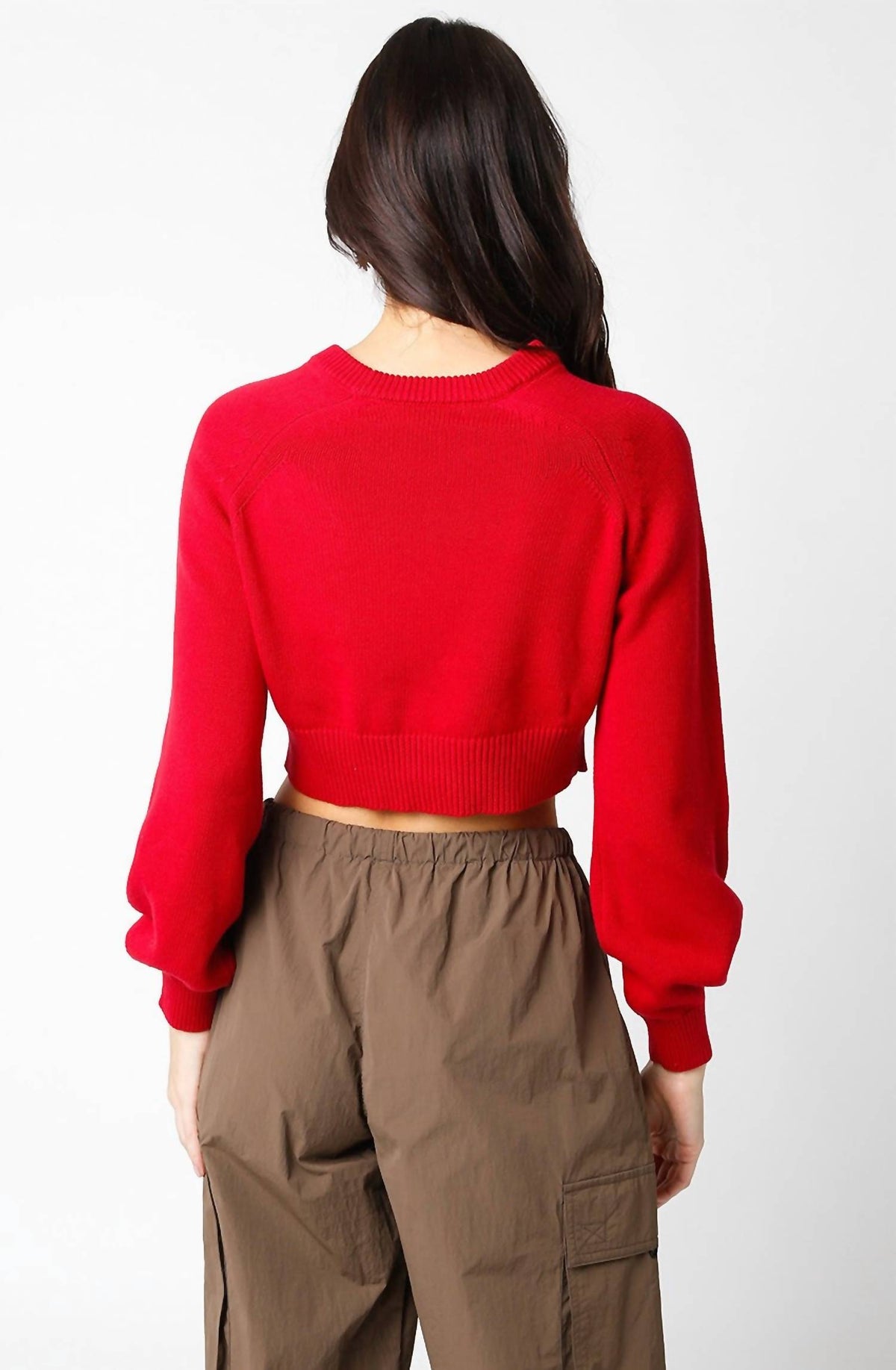 Olivaceous - Haille Cropped Sweater