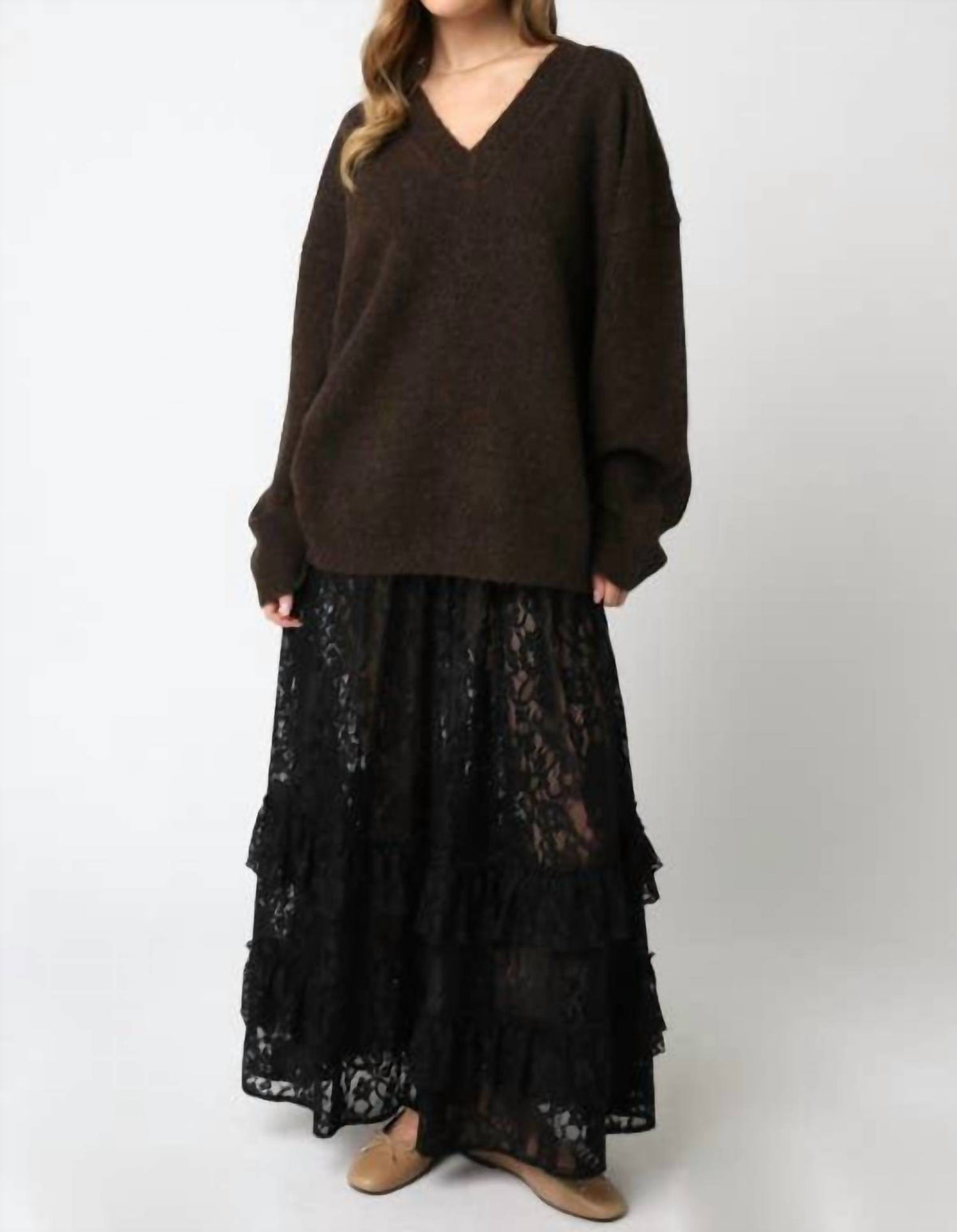 Olivaceous - Kinley Knit Sweater