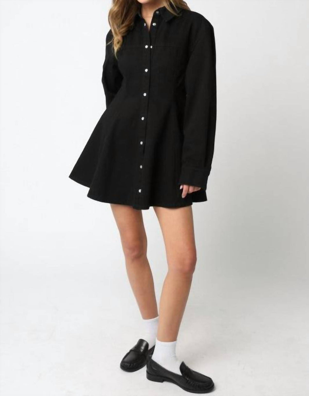 Olivaceous - Lea Button Dress