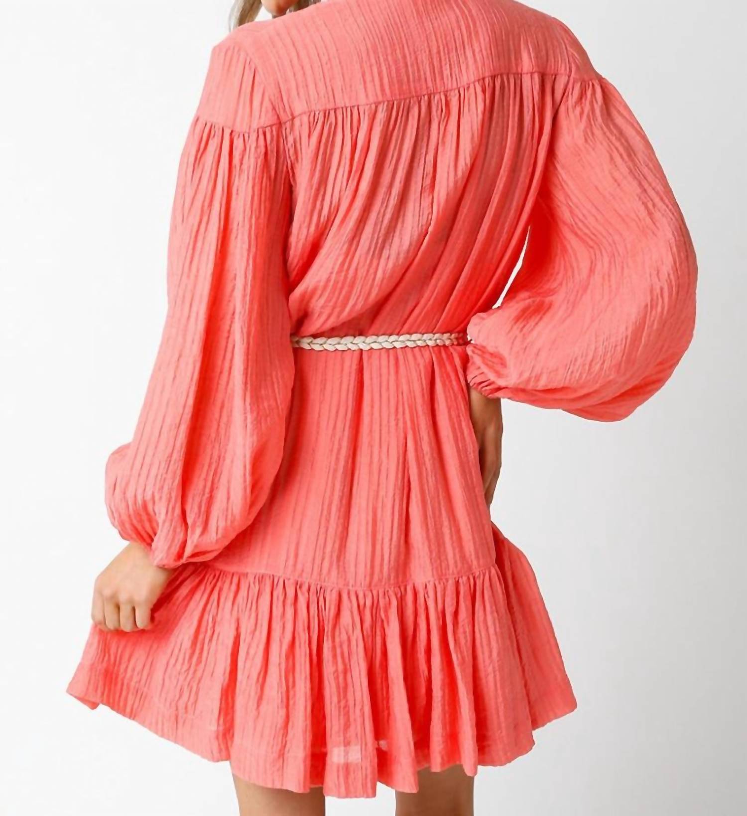 Olivaceous - Long Sleeve Button Dress - clothing - dresses - long - sleeve