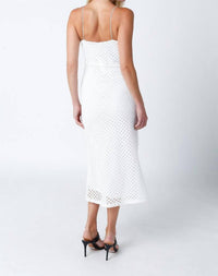 Olivaceous - Malin Crochet Midi Dress