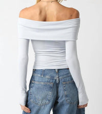Olivaceous - Off Knit Top