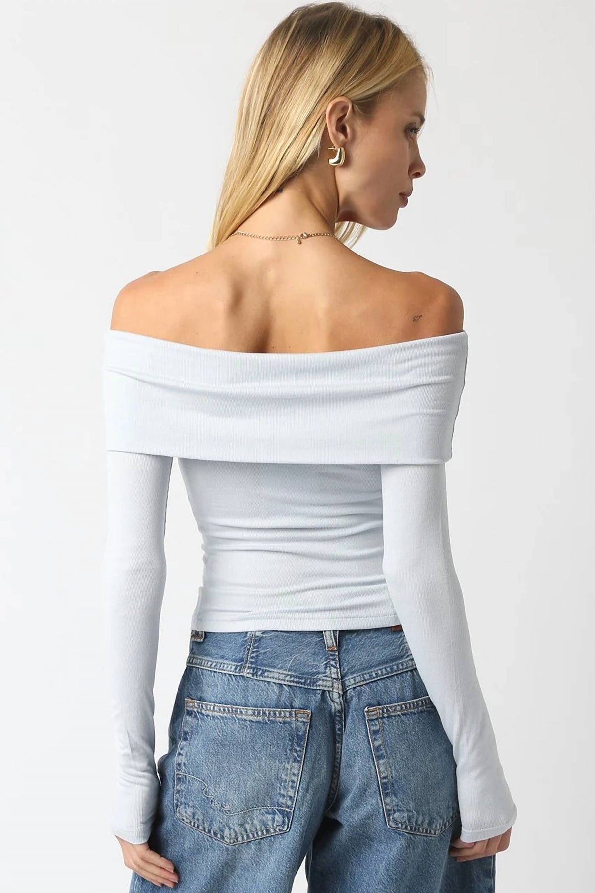 Olivaceous - Off Knit Top